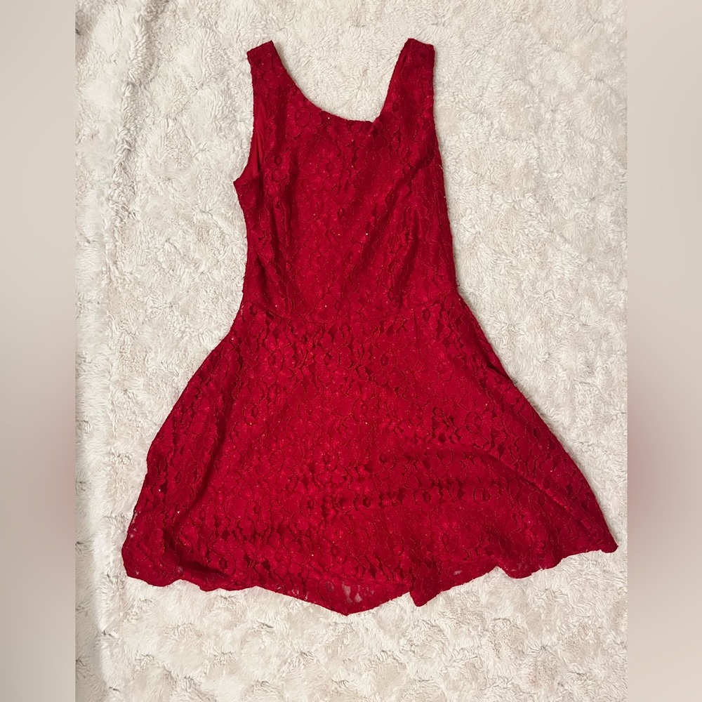 Speechless red sparkly dress